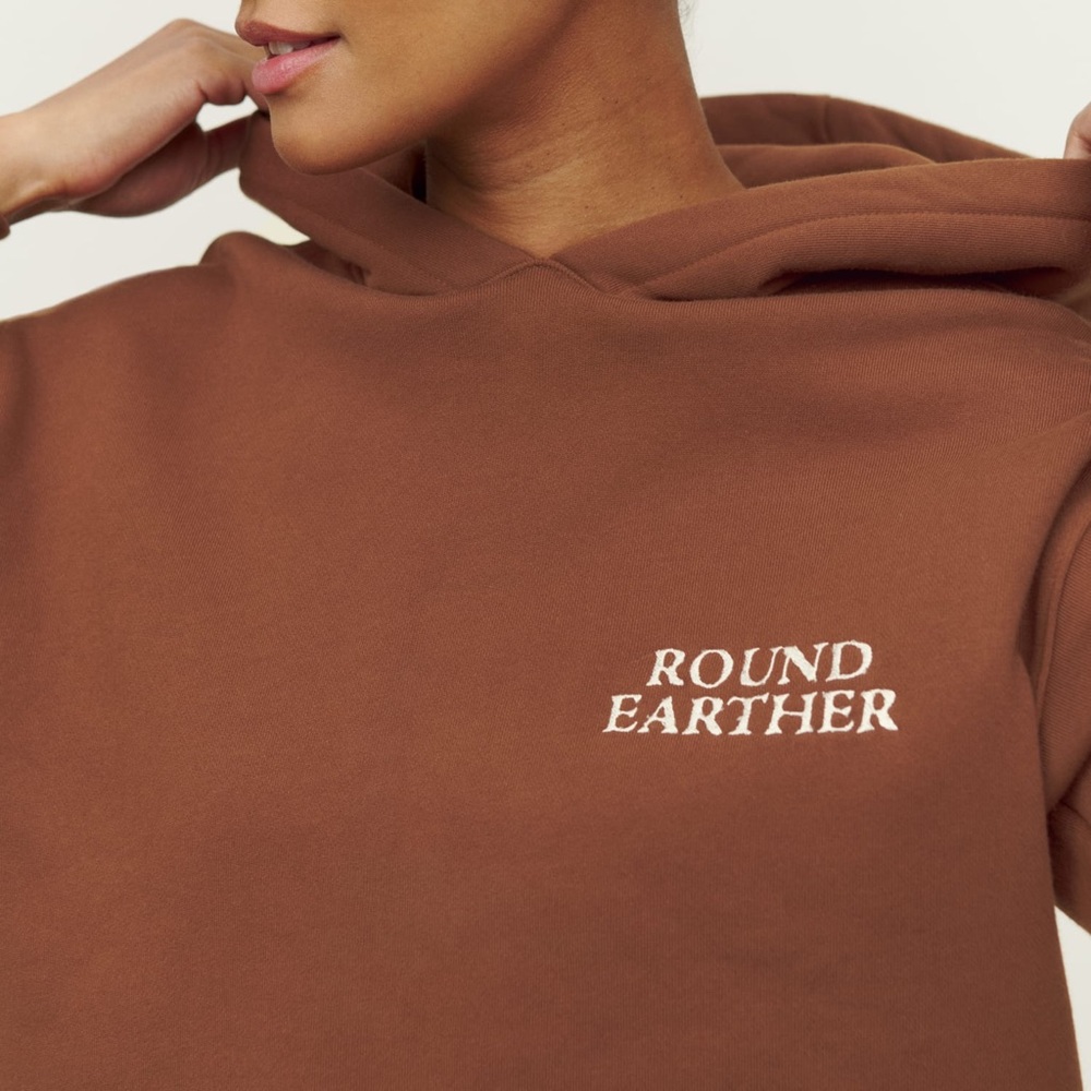Reformation Classic Hoodie - Round Earther Chestnut